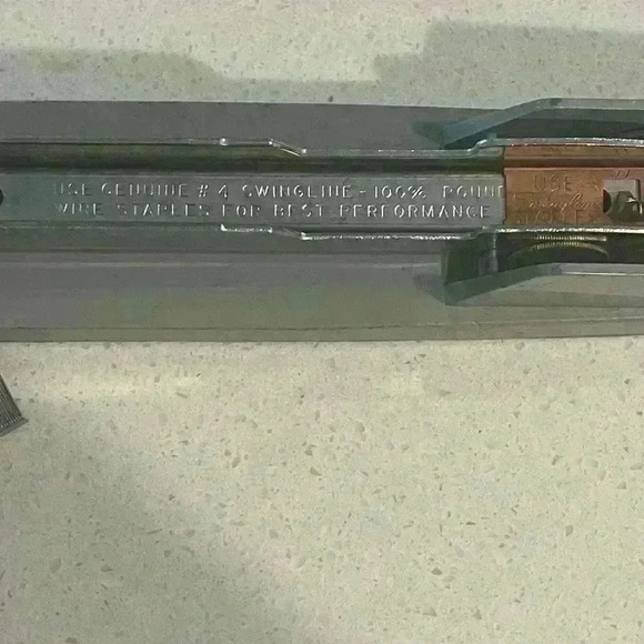 Vintage Swingline 8-1/2" Metal Stapler Grey USA Art Deco Office‎ Design - Picture 4 of 5